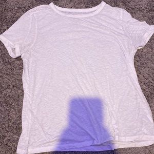 American Eagle white tee size small